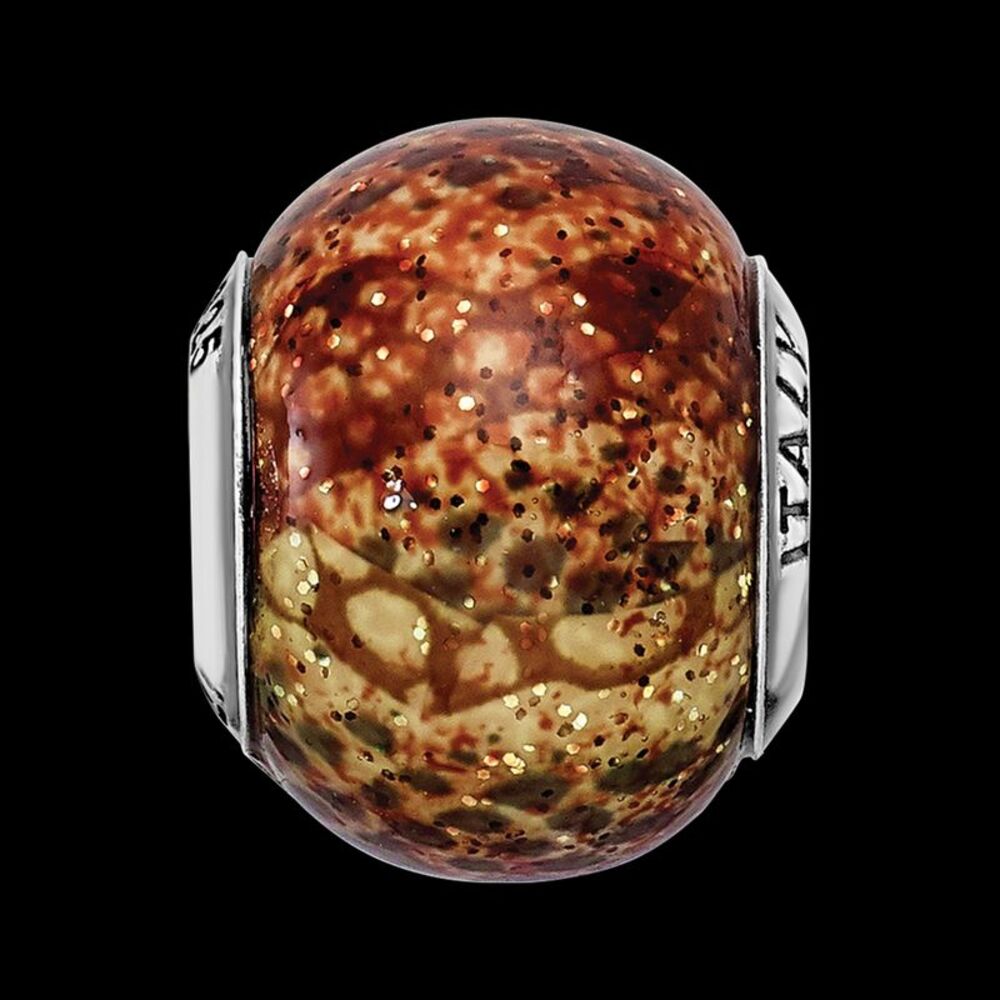 Kazi Luxury Silver Reflections Lt Brown Python Gl… - image 4